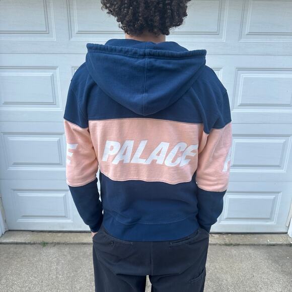 Men's Palace Colorblock Full Zip Hoodie Size M - Picture 2 of 6